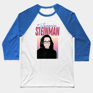 Jeannie Steinman / 90s Retro Fan Design Baseball T-Shirt